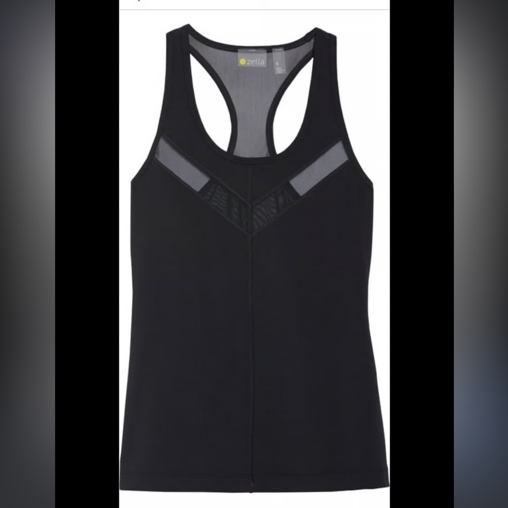 Zella Mesh detail Racer Back Tank
